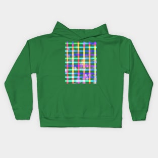 Neon Checkers Kids Hoodie